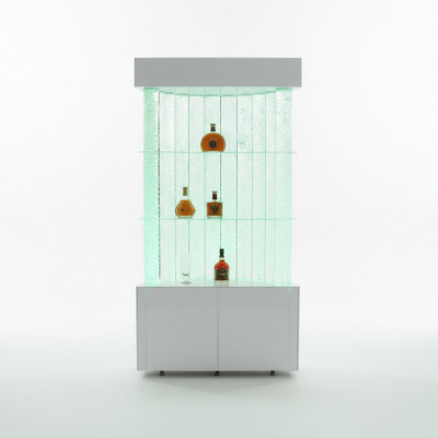 LED plank bar water wall column decor illuminated water walls bar counter