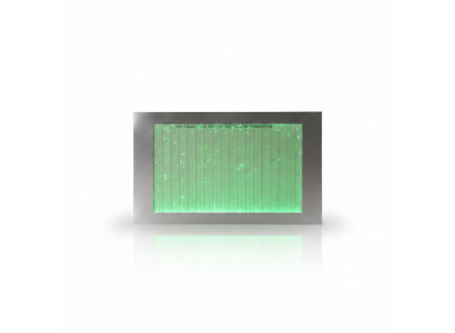 Wandpaneel met waterbellen LED waterval Designer waterelementafbeelding.