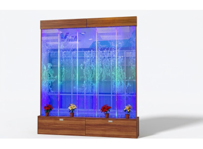 Muurpaneel Waterbellen LED Watermuur Design Watermuur