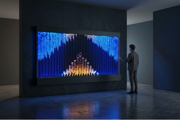 Moderne scheidingswand watermuren LED-watermuur decoratieve verlichte muur