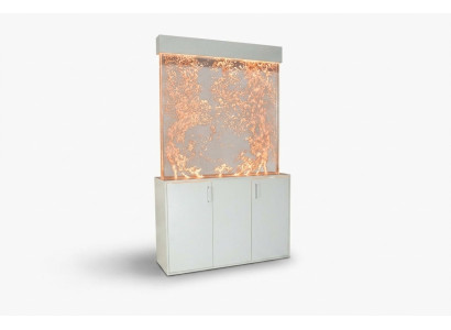 Waterspiegelmuur Kolom met onderkast Scheidingswand Plank Vitrine