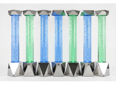 Waterkolom xxl 50x300cm grote waterwandkolom led-scheidingswand.