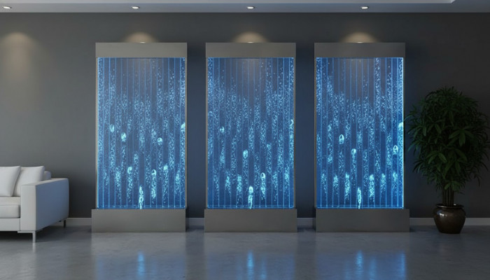 Wandpaneel Scheidingswand Water Wanden Muur LED Waterwand Ontwerp