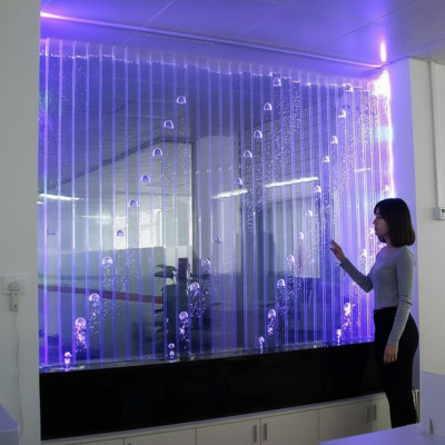 Moderne scheidingswand water Decoratieve wanden LED watermuur Verlichte muur