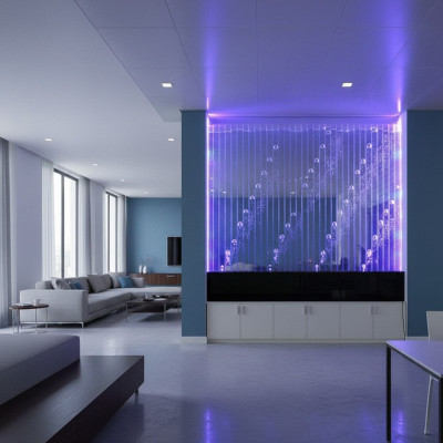 Moderne scheidingswand water Decoratieve wanden LED watermuur Verlichte muur