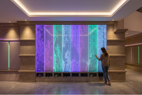Wandpaneel LED waterwand waterwanden Modern Water Bellen Decoratieve wand