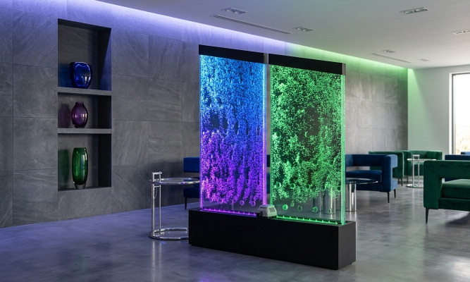 Scheidingswand Plank Kast Watermuur Kolom Muren LED 120x200