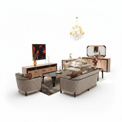 Bank Bankstel 3+1 zitsbankstel Ontwerp Modern Bankstel Set Nieuw