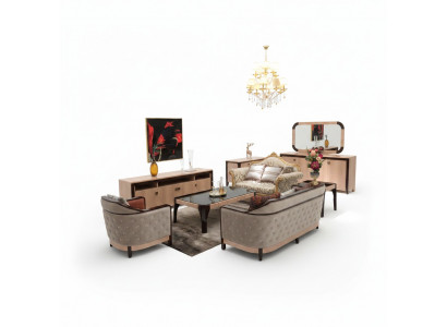 Bank Bankstel 3+1 zitsbankstel Ontwerp Modern Bankstel Set Nieuw