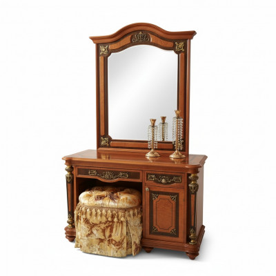 Luxe klasse barok rococo kaptafel met spiegel ladekast decoratie consoles