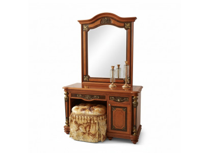 Luxe klasse barok rococo kaptafel met spiegel ladekast decoratie consoles