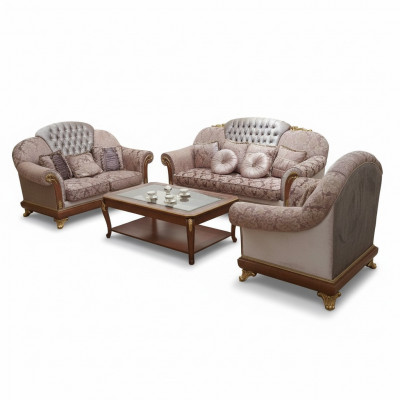 Sofa set 3-zits set designbank bekleding banken bank nieuw 3-delig.