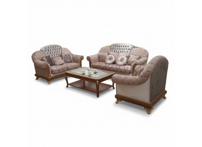 Sofa set 3-zits set designbank bekleding banken bank nieuw 3-delig.
