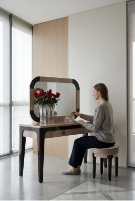 Tafel Moderne Console Spiegel Dressoir Kaptafel Slaapkamer