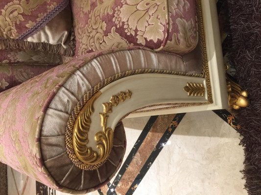 Sofaset 3+1+1 Zits Ontwerp Bankstellen Gestoffeerde Klassieke Banken