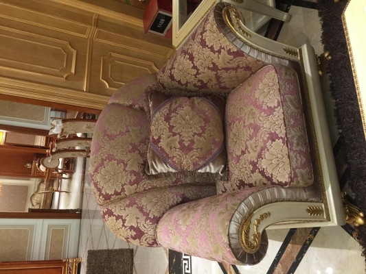 Sofaset 3+1+1 Zits Ontwerp Bankstellen Gestoffeerde Klassieke Banken