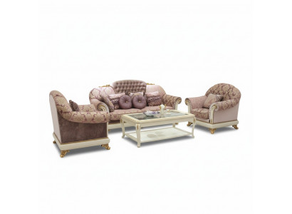 Sofaset 3+1+1 Zits Ontwerp Bankstellen Gestoffeerde Klassieke Banken