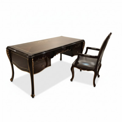 Inrichting thuiswerkplek kantoormeubelen tafel stoel 2-delige set bureau