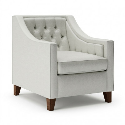 Stoel 1x Eetkamer Gestoffeerde fauteuil Tv-lounge Textiele zits Sessel Chesterfield