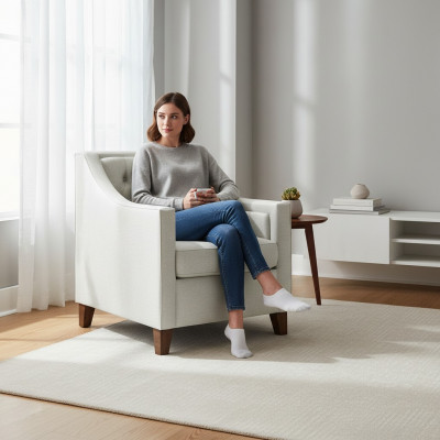 Stoel 8x Eetkamer Gestoffeerde Stoel Tv Lounge Club Stoffen Zit Fauteuil Set