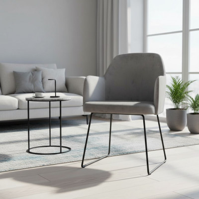 Twee fauteuils, loungestoelen, gestoffeerde stoelen voor woonkamer, restaurant, club.
