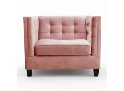 Stoel 1x Eetkamer TV Lounge Textiel Zitfauteuil Chesterfield Gestoffeerde Stoel