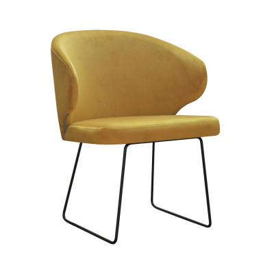 Designstoel zitpraktijk eetzitkamer stoelen textiel stof bekleding wachtkantoor.