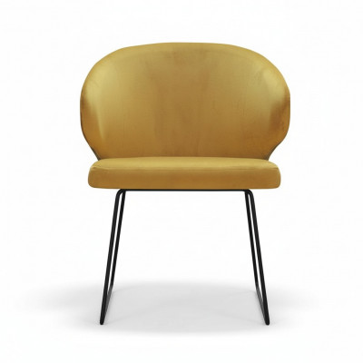 Designstoel zitpraktijk eetzitkamer stoelen textiel stof bekleding wachtkantoor.