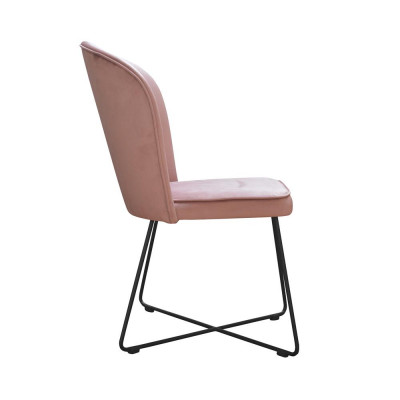 Design stoel zit praktijk eetkamer stoelen textiel stof bekleding wachtkamer kantoor.