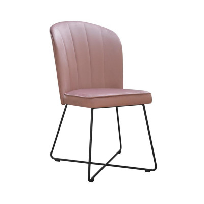 Design stoel zit praktijk eetkamer stoelen textiel stof bekleding wachtkamer kantoor.