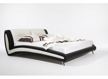 Ontwerpersbed, bedden, tweepersoonsbed, gestoffeerd bed, slaapkamer, leren bed