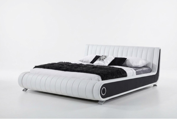 Designerbed Echtelijk bed Gestoffeerd bed Slaapkamer Ledikant Nieuw Bedden