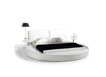 Rond Bed Modern Design Luxe Bekleding Ronde Bedden Textiel Stof.