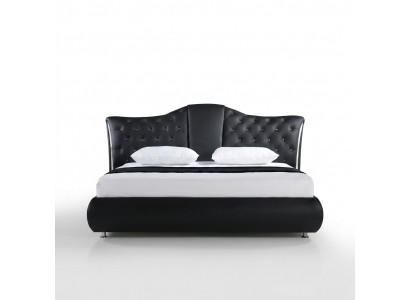 Chesterfield bed Design Klassieke bedden Dubbel lederen gestoffeerde slaapkamer.