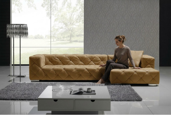 Chesterfield leren moderne bank woonlandschap lederen bank hoekbank sofa