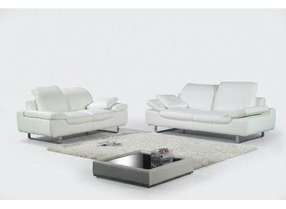 Bankstel bankstel leren bank bank zitgroep bankstel 3-delig fauteuil