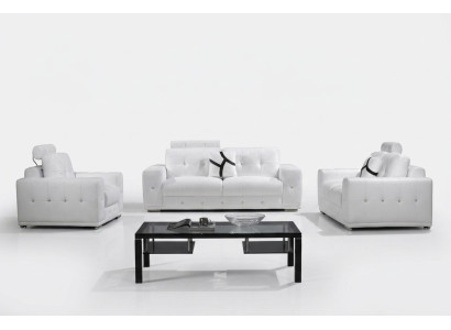 Leren bank Banken Bankstel Bank Zitbanken Set Banken Bekleding Bank 3-delige fauteuil  Leren bank Banken Bankstel Bank Zitbanken Set Banken Bekleding Bank 3-delige fauteuil