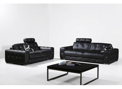 Sofasetgroep, set bankstellen, banken, gestoffeerd leer, 32 zitcombinaties