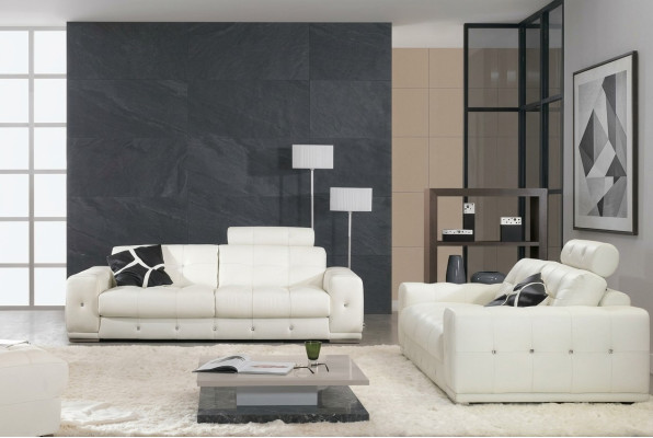 Ontwerp Bankstellen Bekleding Leer 3-zits Bankstellen Bankstel Bankstel Set