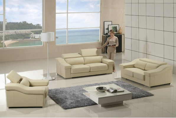 Sofaset Design Bankstellen Bekleding 3-zits Sets Leren Banken
