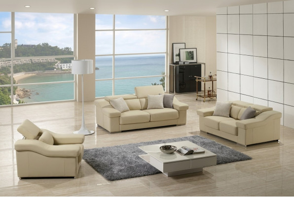 Sofaset Design Bankstellen Bekleding 3-zits Sets Leren Banken