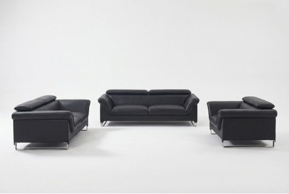 Banken Moderne Bankstellen Bekleding Leer 3+2 Zitter Bankstel Sets Nieuw