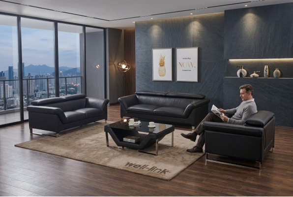 Ontwerp Bankstellen Banken Bekleding 3-zitsbank Bankstel Sets Leder