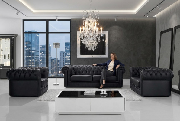 Ledersofa Bank Bank Bankstel Bankstel Ontwerp Moderne banken