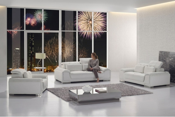 Sofagarnituur Ontwerp Banken Bankstellen Bekleding 3-zits Bankstel Set Leer