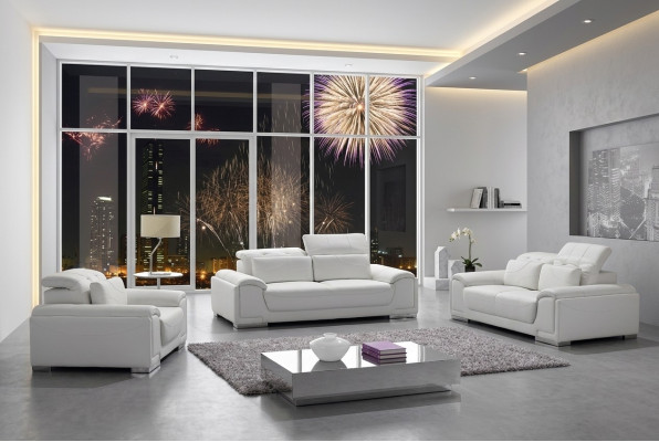 Sofagarnituur Ontwerp Banken Bankstellen Bekleding 3-zits Bankstel Set Leer