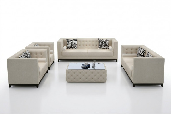 Sofaset bankstel Set Ontwerp Banken Bekleding Bankstellen Leer 3 2-zitplaatsen