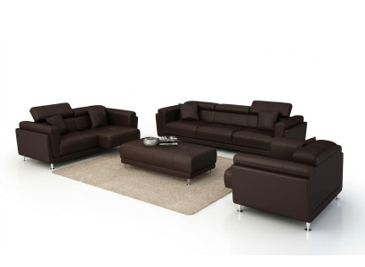 Ontwerp Bankstellen Banken Bekleding 311 zitsbankstel Set Leren Bank.