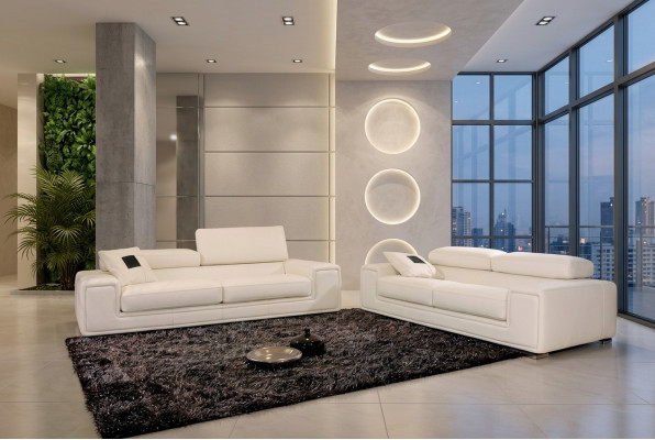 Ontwerp banken bankstellen bekleding zitter bankstel sets lederen bank