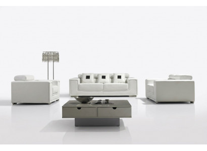 Set van 3-zits Lederen Bankstel Bankstel Bankstel Bankstel Bankstel Designerbank Nieuw